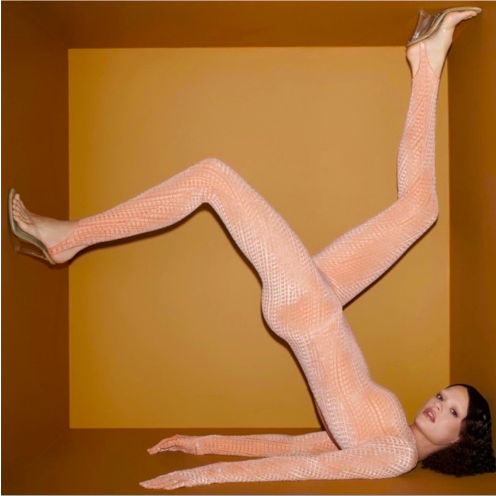 NEW WITH TAGS! SKIMS Velvet Logo Catsuit